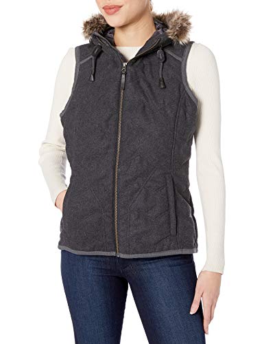 prAna Women's Calla Vest, Black Heather, X-Large