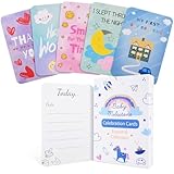 【Hochwertiges Material】Unsere Baby-Meilensteinkarten bestehen aus 350 g/m² starkem Karton mit abgerundeten Ecken für mehr Sicherheit und Komfort. Die Kartenoberfläche ist korrosionsbeständig und verblasst nicht, sodass Sie sie bedenkenlos verwenden können.