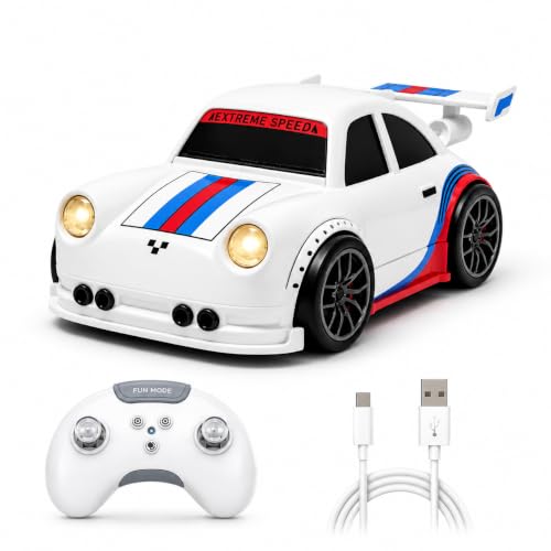 Image of PLUSPOINT Smart RC Drift Toy Car for Kids | 2.4GHz Remote Control Car with Gesture Induction, Auto Follow, LED Lights & Music | Rechargeable Drift Racing Car for Boys & Girls Age 3+