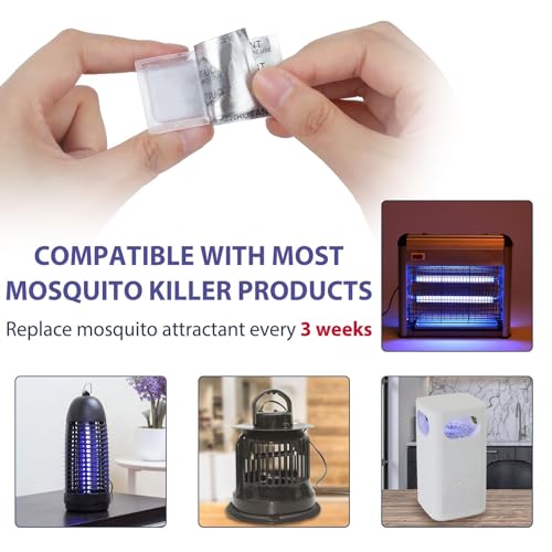 Image of 2 Pack Mosquito Attractant Bait Refill, Mosquito Bait Lure for Bug Zapper & Fly Traps, Compatible with All Flying Insect Mosquitoes Trap