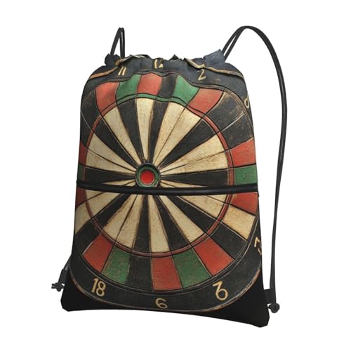 Drawstring Backpack Resistant Sackpack Dart Board Sports Gym Bag String Bag for Women Men