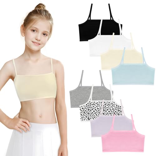 Phennie's Girls Training Bra Girls Sports Bra Cotton Seamless Wireless Unpadded Bralette