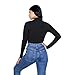American Apparel Women's Cotton Spandex Long Sleeve Turtleneck, Black, Small