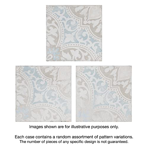 Somertile Barcelona Decor Montjuic 5.75" X 5.75" Porcelain Floor And Wall Tile #TOP4