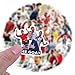 50PCS Football Player Cristiano Ronaldo Stickers,Vinyl Sports Ronaldo Stickers Soccer Star Water Bottle Sticker Pack, Ball Sports Gifts for Sport Lovers,Football Party Favors, Soccer Decorations
