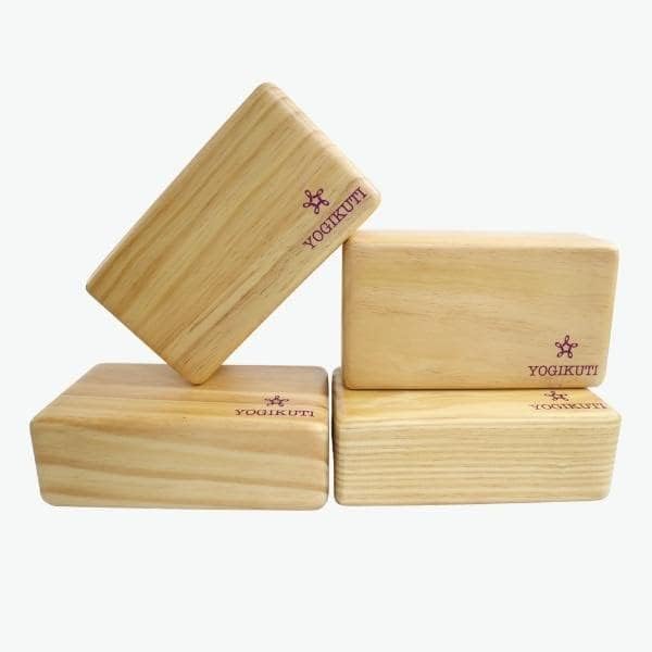 Yogikuti Solid Yoga Block set of 4, Pune Solid Wooden Yoga Block, Yoga accessories, Yoga Prop, Wood Yoga Block