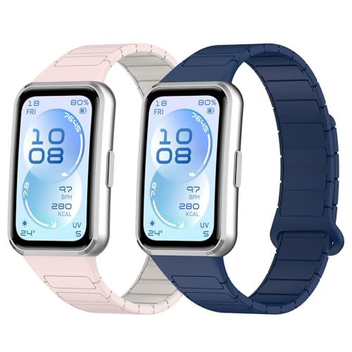 [RuenTech] 2�{�Z�b�g Huawei Band 11/11 Pro �p�o���h �AHuawei Band 11/11 Pro ��p�x���g �t�@�[�E�F�C�o���h11 Pro/11 �}�O�l�b�g���x���g �\�t�g�V���R���� �j�����p �y�� (2�FB)