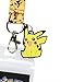 Bioworld Pokemon Gotta catch 'Em All 2-Sided Pikachu ID Badge Holder Rubber Charm Collectible Sticker Lanyard