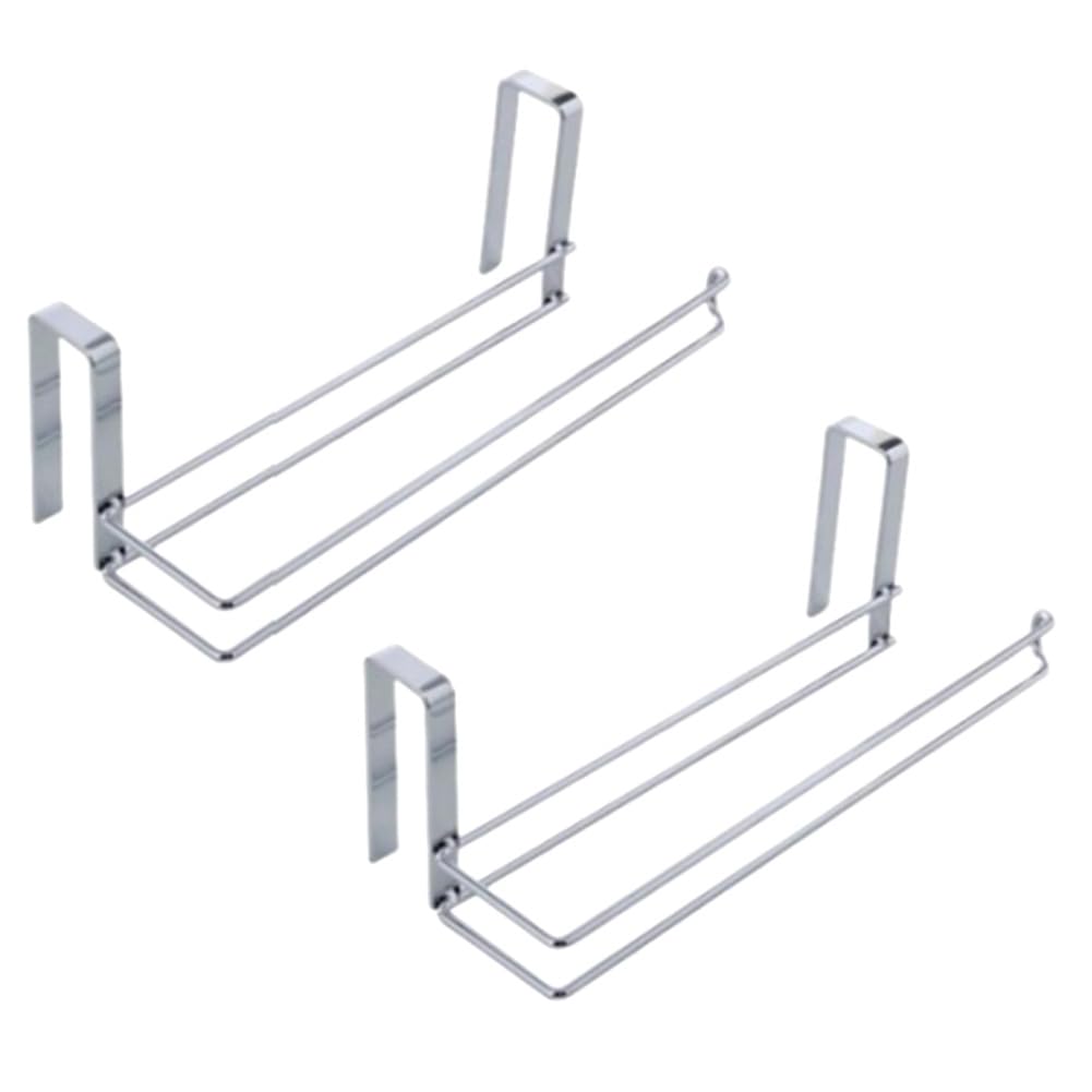 CTRLZS Paper Roll Towel Holder Racks Under Drawer Cabinet Door Back Hanging Hook Holder Kitchen Bathroom Gadget
