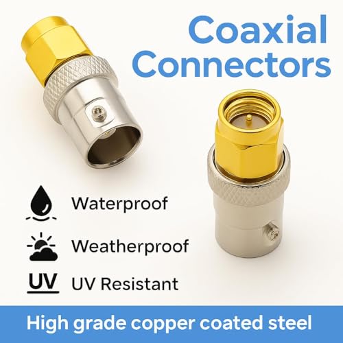 Conector coaxial BNC SMA macho a BNC hembra x2 miniatura 4