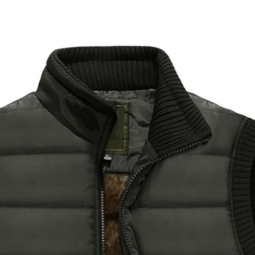 Mens Puffer Vest Quilted Down Jacket Lightweight Outdoor Padded Sleeveless Coat Winter Warm Puffy Vest Casual Outerwear3