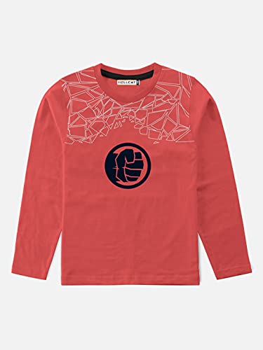 Image of HELLCAT Boys Full Sleeve Round Neck Cotton Tshirt -Combo Pack of 2