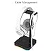 KAFRI RGB Headphone Stand with USB Hub Desk Gaming Headset Holder Hanger Rack with 1 USB2.0 Extension Charging Port Extender Cord - Suitable for Gamer Desktop Table Game Earphone Accessories