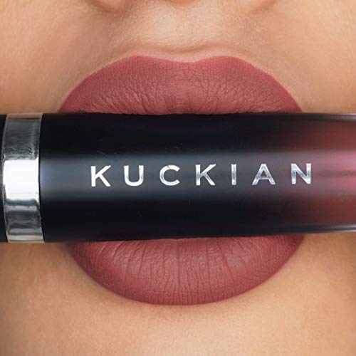 BRUTE - Brown, Mauve, Dusty Rose, Brown Lipstick - Liquid Velvet Supremé by Kuckian - Vitamin E, Cruelty Free, Vegan, Matte Lipstick, Long Lasting - Thumbnail 6