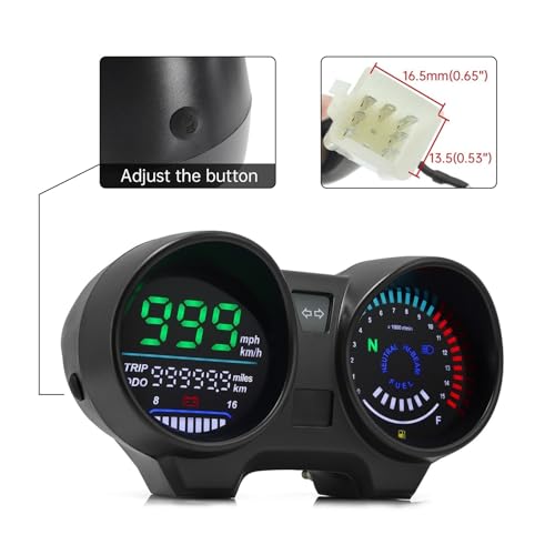 Tableau de bord numérique électronique moto avec compteur haute précision