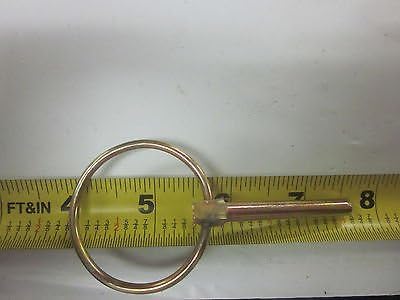 ~ 100 ~ GOLD 1/4" LYNCH PINS ATV FARM GARDEN STEEL TRACTOR TRAILER 3PT HITCH PIN