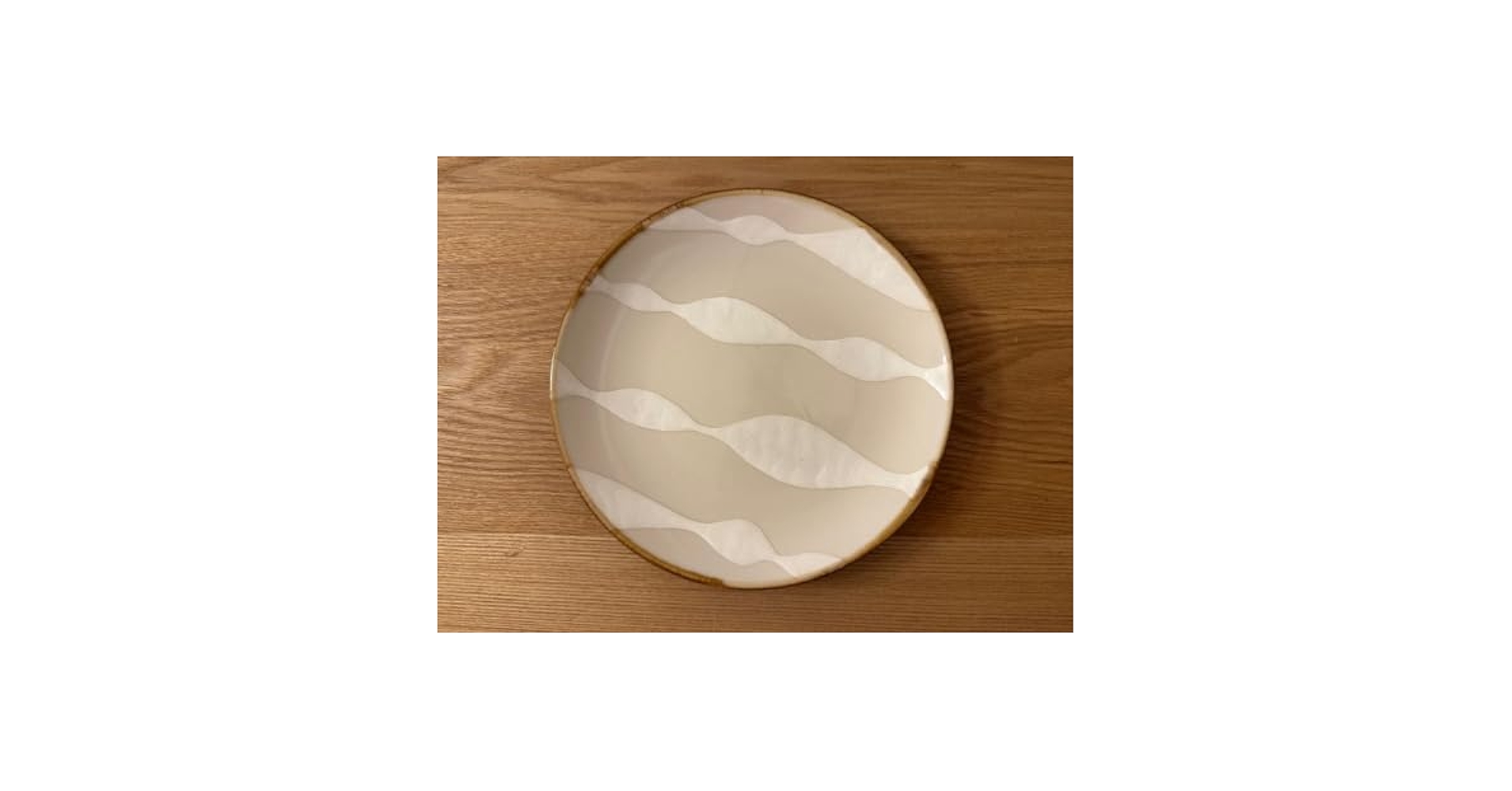 やちむん Amazon | ヤッチとムーン milky wave 6寸皿 やちむん 陶器