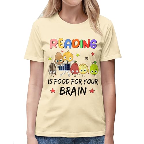 Reading is Food for Your Brain Shirt - Book Lovers Shirts - Teacher Tshirts