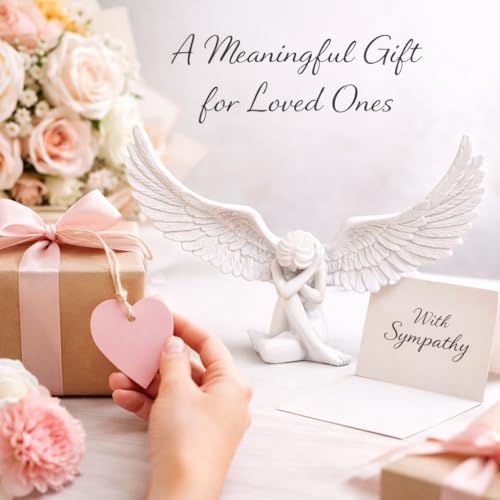 Estatua de Ángel pequeño de resina para decoración miniatura 6