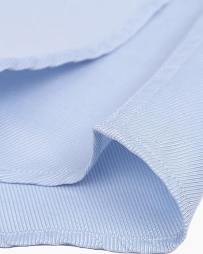 Image of Alimens & Gentle French Cuff Regular Fit Dress Shirts (Cufflink Included) | Office Work,Business Casual,Wedding,Formal Event,Interview,cufflink,Soft,Breathable,Polyester Cotton