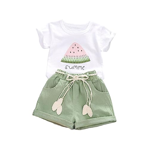 Uwdiohq Bestellung Sonderangebote Kleinkind-Mädchen-Set mit kurzen Ärmeln...