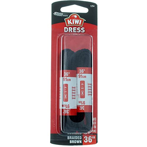 Kiwi classic Shoe Laces, round, Brown, 1 Lb