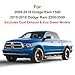 Retractable Rear Bed Step Bumper Step for 2009-2018 Dodge Ram 1500, 2010-2018 Dodge Ram 2500/3500 (Excludes Dual Exhaust & Eco Diesel Models),Truck Step Replaces 75306-01A