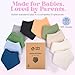Muslin Baby Bandana Bibs – 10-Pack 100% Soft Cotton Drool Bibs, Absorbent, Adjustable Snaps For Teething Drooling Feeding Newborn Toddler Boys, Growing Fit, Modern Bandana Style, Multicolor + Charcoal