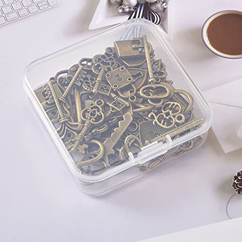 Cheriswelry 48pcs bronzo antico chiave & serratura...