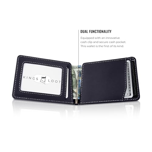 Image of Kings Loot Wallet For Men, RFID Blocking, Cash Pocket, Sapphire