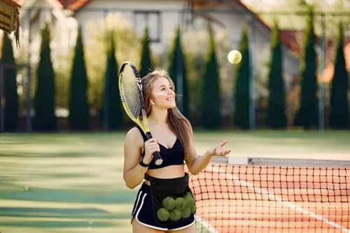 Tennis Ball Band Holder, Adjustable Pickleball Holdler for Tennis or Pickleballs, Zippered Mesh Waist Pouch Bag for Tennis Balls Holding Accessory - Image 3