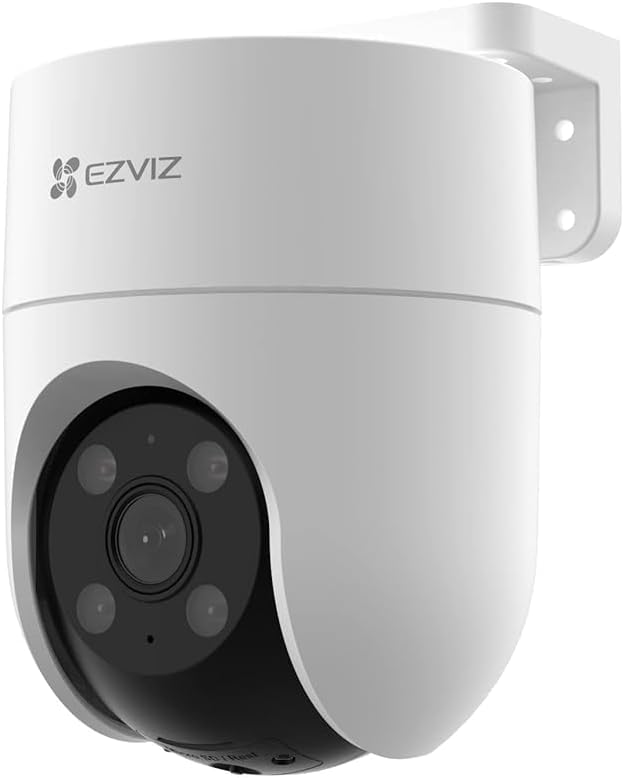 EZVIZ by Hikvision|4G Sim Based 2K Pan&Tilt Smart Outdoor WI-Fi CCTV Camera|360° Coverage|Ai Human-Vehicle Detection|Color Night Vision|Auto Tracking|Upto 512Gb Sd Card Storage|H8C-4G,White