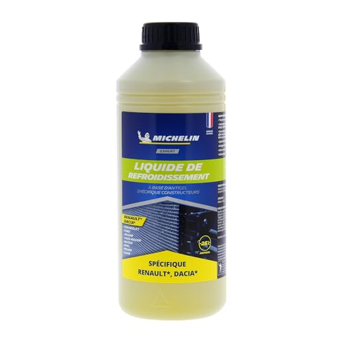 MICHELIN 009207 Liquide de Refroidissement, Jaune, Adapté aux Normes Renault Dacia, 1L