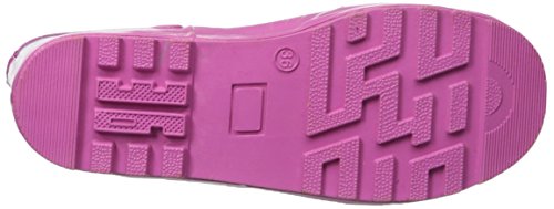 Kidorable Ballerina Rainboots, Pink, Size 11 M Us, Natural Rubber Boots With Cotton Lining, Pull On Heel Tab & Non-Slip Sole #TOP4