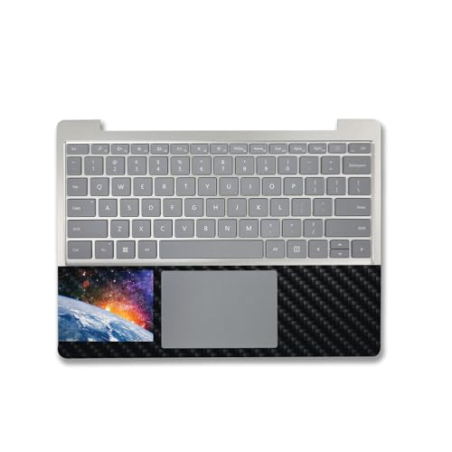 Image of MightySkins Carbon Fiber Skin Compatible with Microsoft Surface Laptop Go 3 (2023) Full Wrap Kit - Global Sunrise | Protective Durable Textured Carbon Fiber Finish | Made in The USA