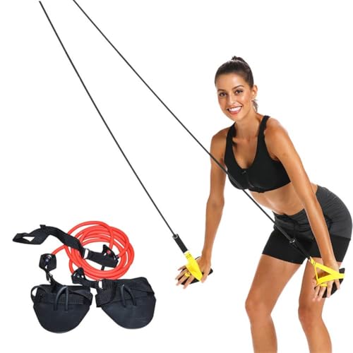 Training Equiptment Dry Land Cord - Cuerda de tracción para entrenamiento de resistencia y remos para entrenamiento de brazos, entrenamiento de fuerza