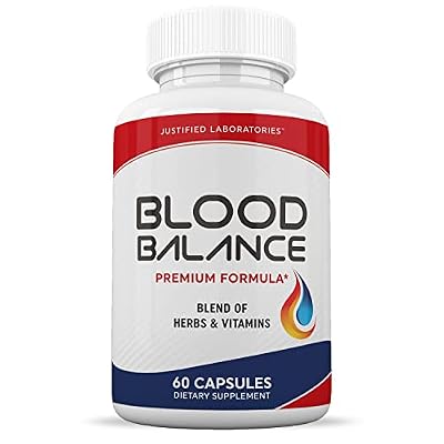 Justified Laboratories (2 Pack Blood Balance Advanced Formula 620MG Formula Supplement Pills 120 Capsules