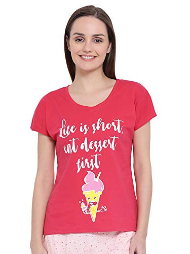 Image of Clovia Women's Regular Fit T-Shirt