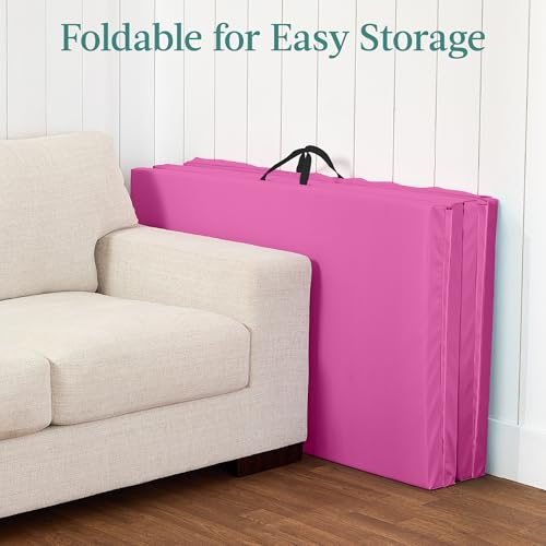 Image of Best Choice Products 10ftx4ftx2in Folding Gym Mat 4-Panel Exercise Gymnastics Aerobics Workout Fitness Floor Mats w /Carrying Handles