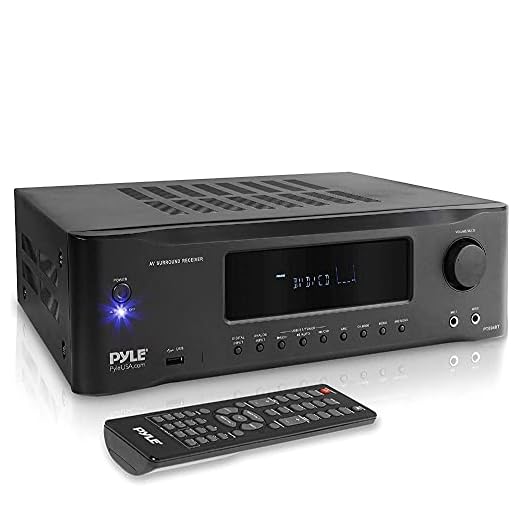 5.2-Channel Hi-Fi Bluetooth Stereo Amplifier - 1000 Watt AV Home Speaker Subwoofer Sound Receiver w/Radio, USB, RCA, HDMI, MIC in, Wireless Streaming, Supports 4K UHD TV, 3D, Blu-Ray - Pyle PT694BT.5
