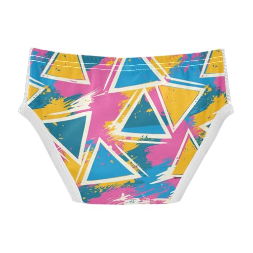 Wusikd Colorful Triangles Boys' Underwear Cotton Boys Briefs Soft Toddler Underwear 2T2