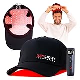 RedLight Innovation Red Light Therapy Hat Pro Growth Kit - Red Light Therapy Hair Cap for Hair Regrowth & Loss Support - Lightweight, Comfortable, Portable - Black, Unisex Adult, Baseball Cap