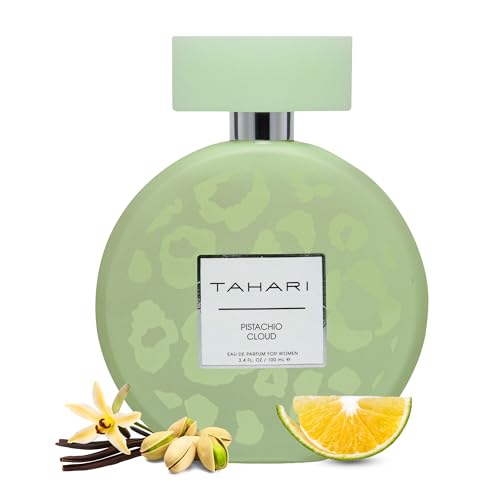 TAHARI Eau de Parfum for Women - Sweet & Seductive Pistachio Cloud, Long-Lasting Fragrance, Affordable Perfume for Ladies, Elegant Cologne, Feminine & Luxury Women’s Fragrance - 3.4 fl. oz / 100 mL