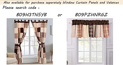 Cozy Line Home Fashions Brody Farmhouse Chocolate Plaid Striped Real Patchwork Reversible Quilt Bedding Set, Coverlet Bedspread (Brown Grid, Queen - 3 Piece) #TOP7