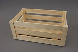 LARGE WOODEN CRATE PLAIN WOOD DECOUPAGE BIG MAKE IT VINTAGE PD31-L