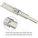 URBEST Ball Bearing Drawer Slides Full Extension 6 Inch Telescopic Slider for Cabinet, 1Pair (6-Inch)