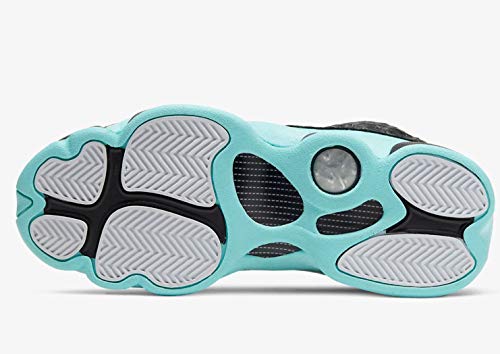 Nike Air Jordan 13 Retro (gs) Big Kids 884129-030 Gr&ouml;&szlig;e 36, Schwarz/Metallic-Silber/Island, 3.5 Big Kid