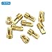 PATIKIL 9mm Refrigerant Charging Hose Thimble Valve, 10 Pack Hose Manifold Gauge Repair Kit for HVAC Air Conditioner Refrigerator, Brass Tone
