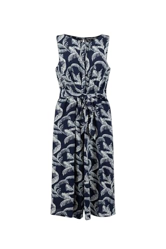 Image of Weird Fish Nalani Printed Viscose Jumpsuit Ink Size 14