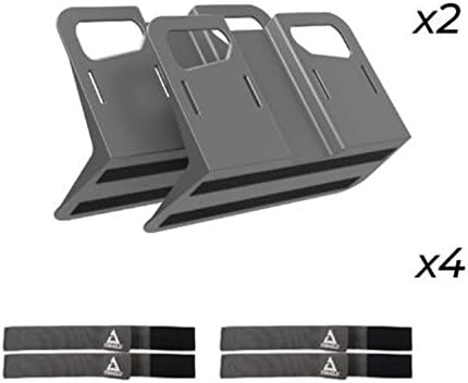 STAYHOLD Metro Starter Pack Car Trunk Organizer, Adapts to Hold Any Size or Shape Item | Sticks to Carpet with VELCRO Brand Technology | Cars, Trucks, SUV, Minivan & Boats | 6 Pc Set, Gray